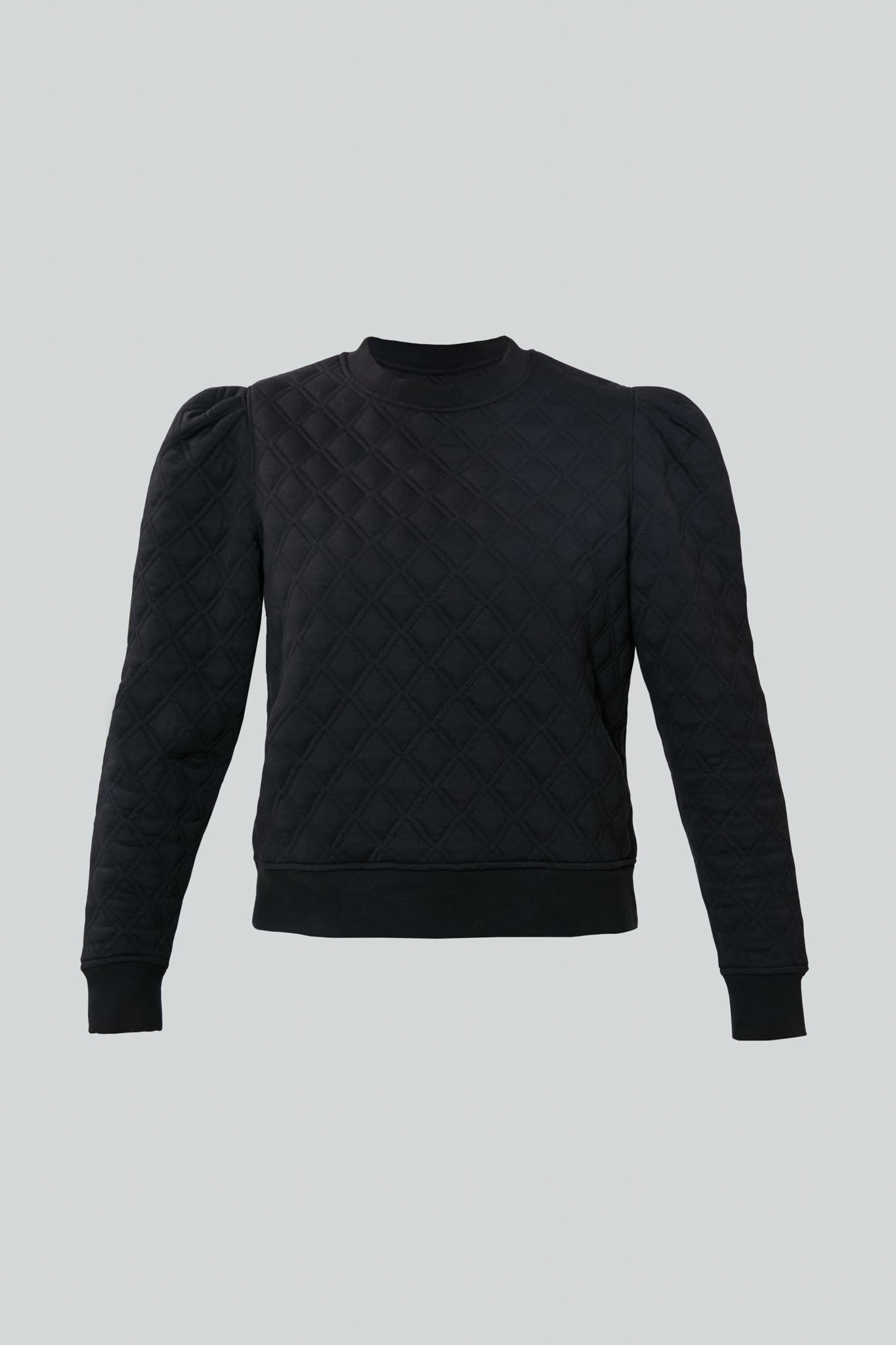 Black Puff Sleeve Campbell Pullover