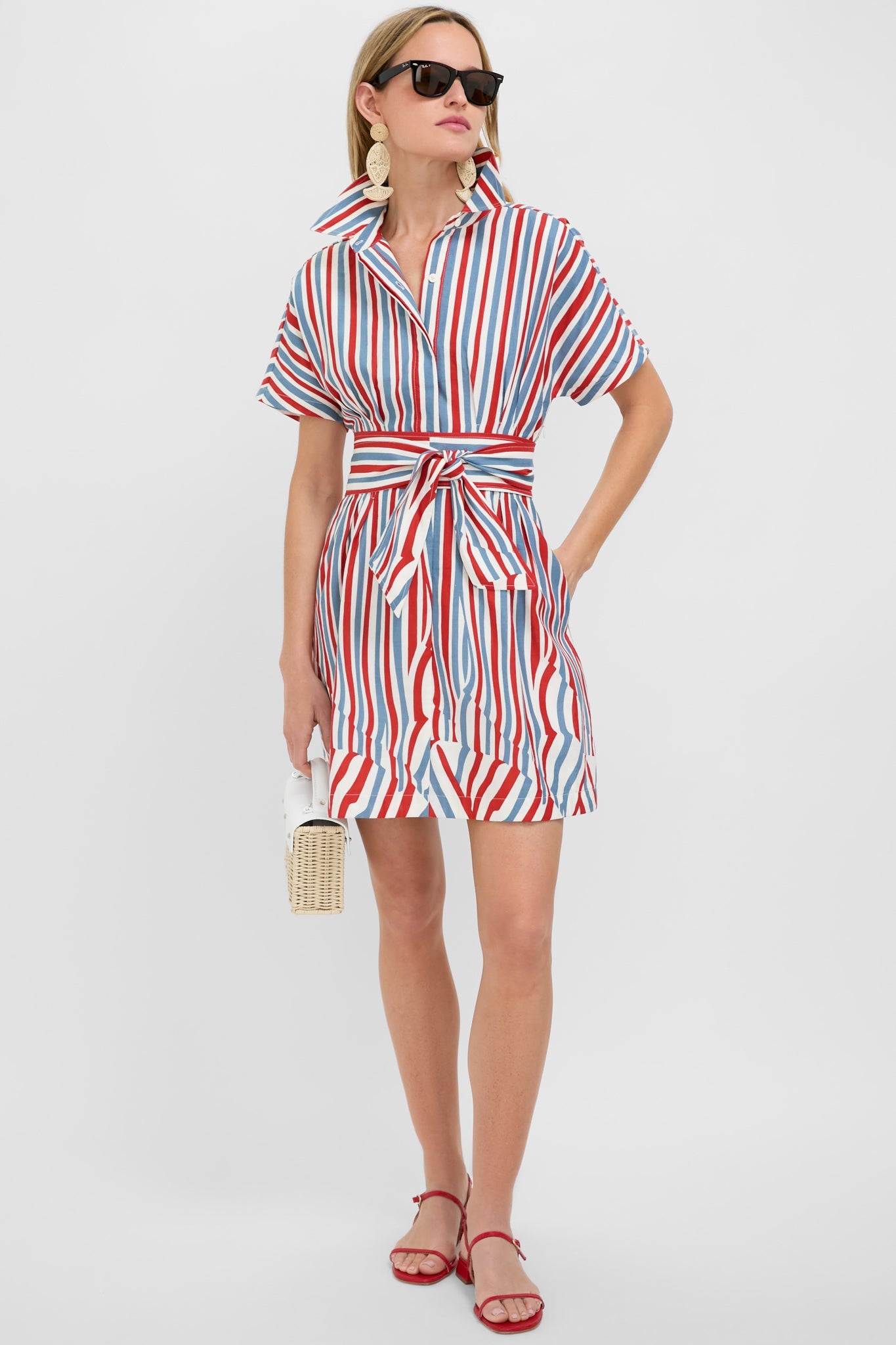 Americana Stripe Mini Callie Dress