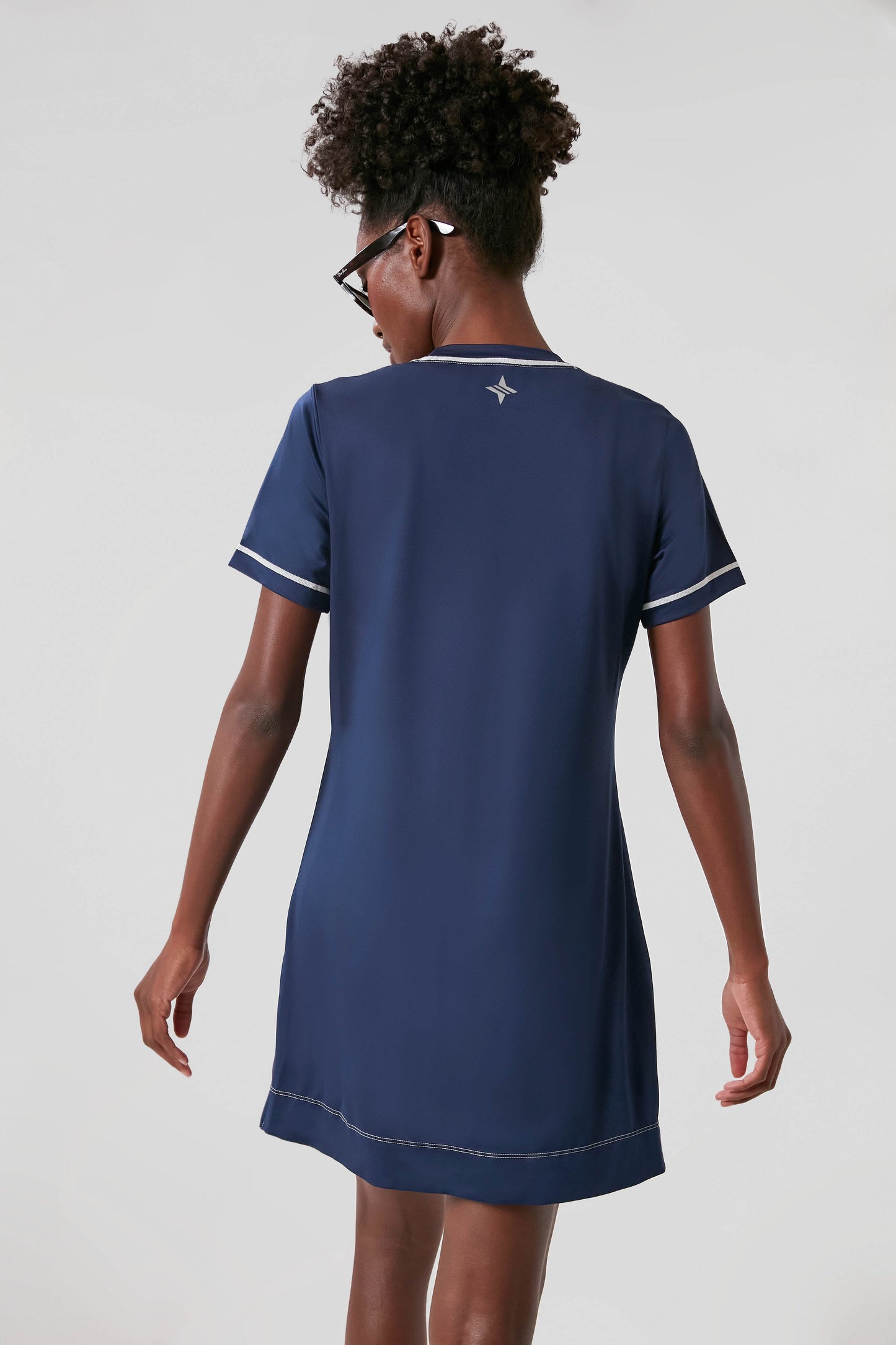 Navy and White Ric Rac Robin Sport Dress