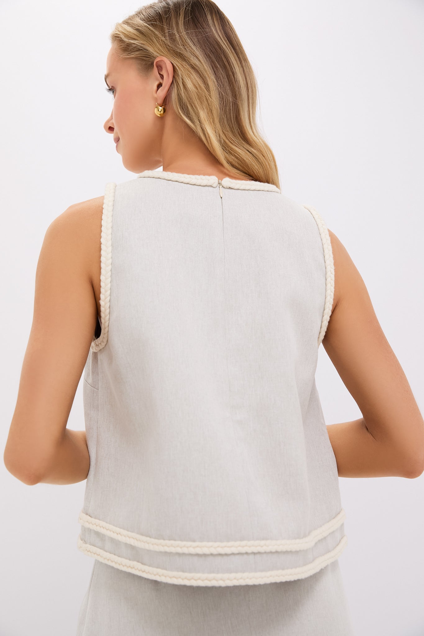 Flax Brushed Canvas Keating Top