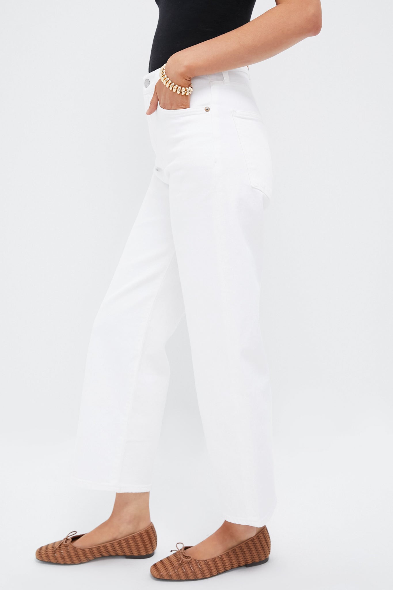 Sour Cream Harper Crop Jean