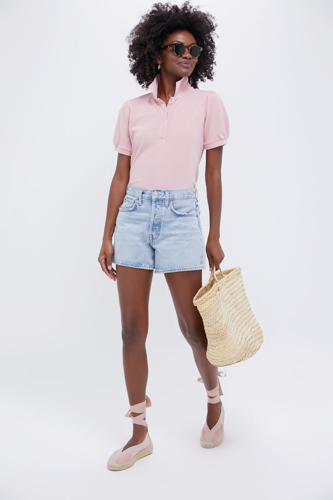 Ballet Pink Suede Jade Flats