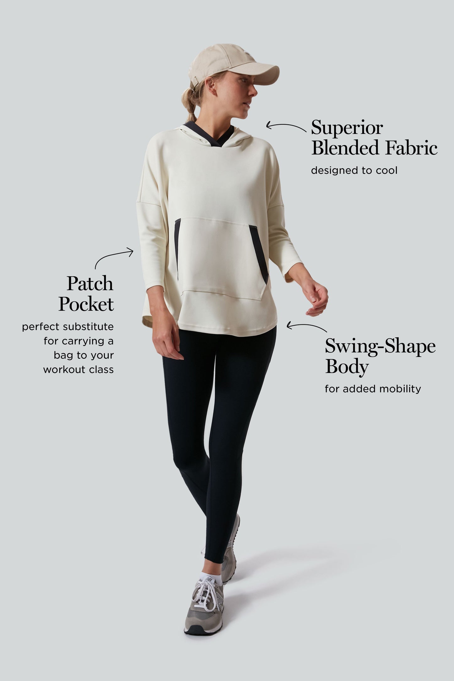 Cream Hooded Eden Sweatshirt