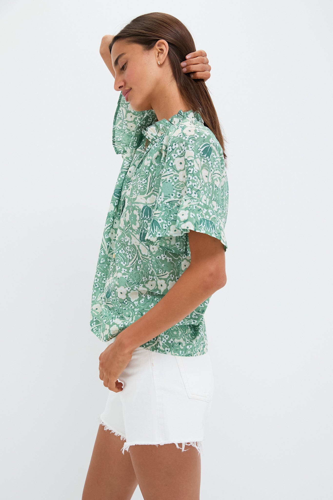 Misty Jade Blossom Cassis Top