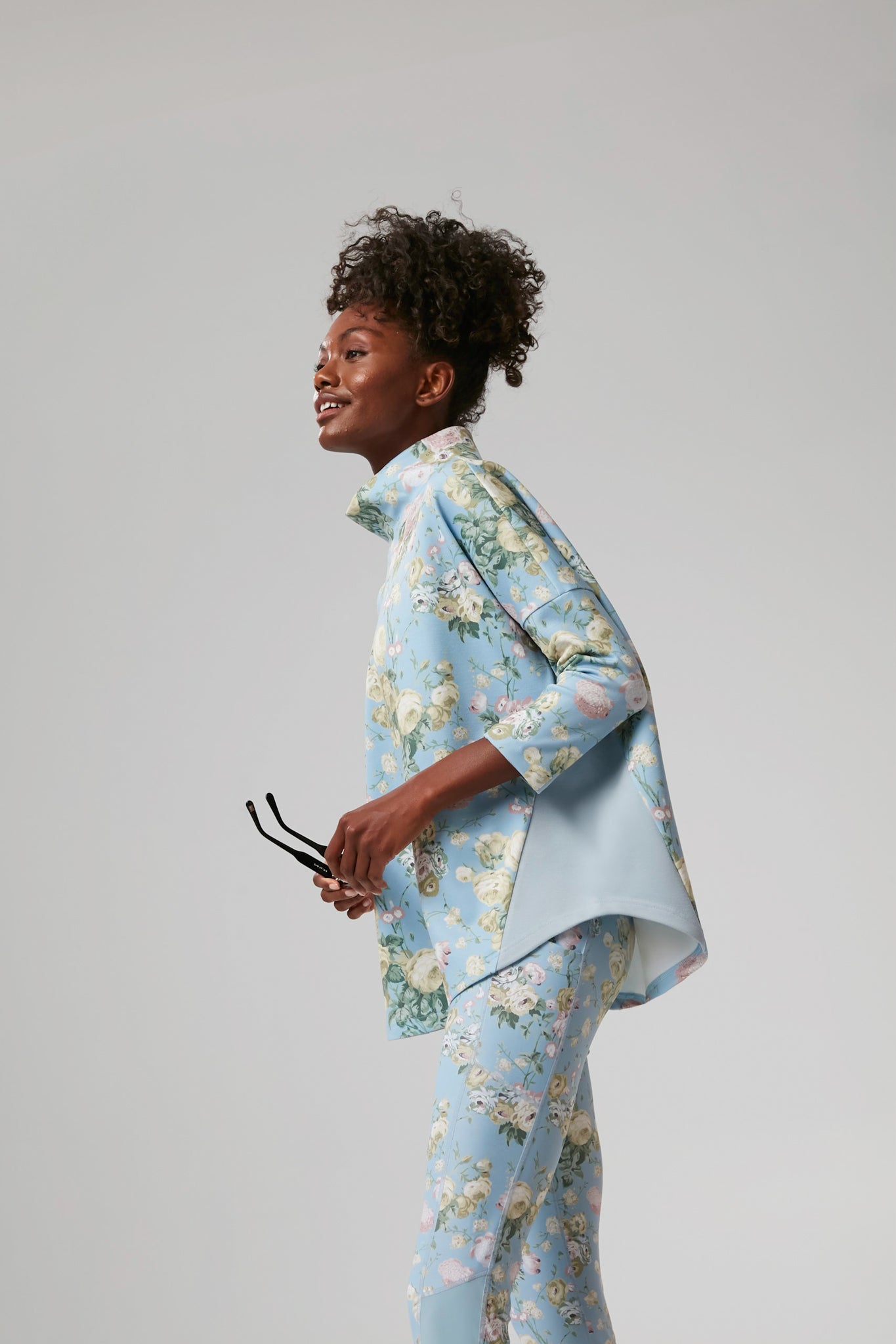 Breezy Blue Chintz Ally Swing Sweatshirt