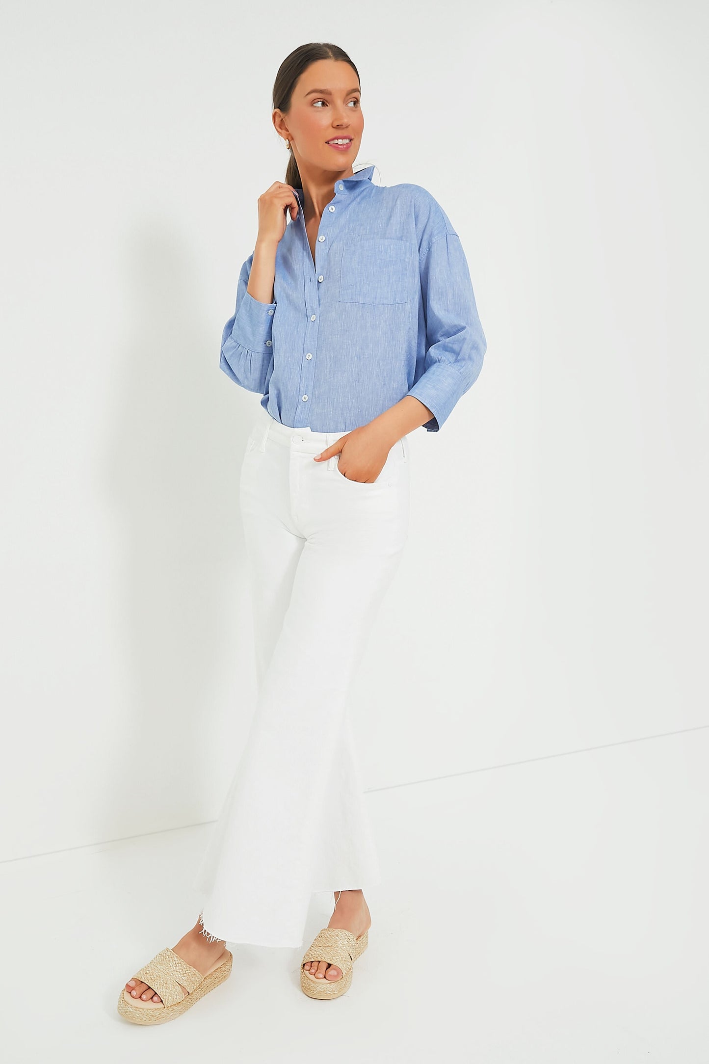 Chambray Adair Boyfriend Shirt