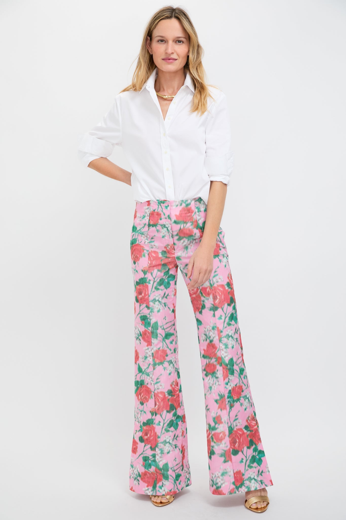 Rose Morgan Taffeta Trousers