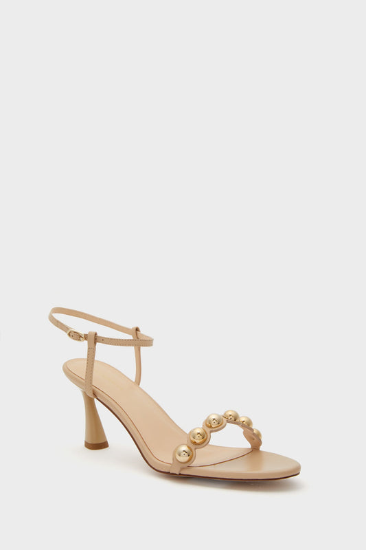 Nude Leather Ava Heels