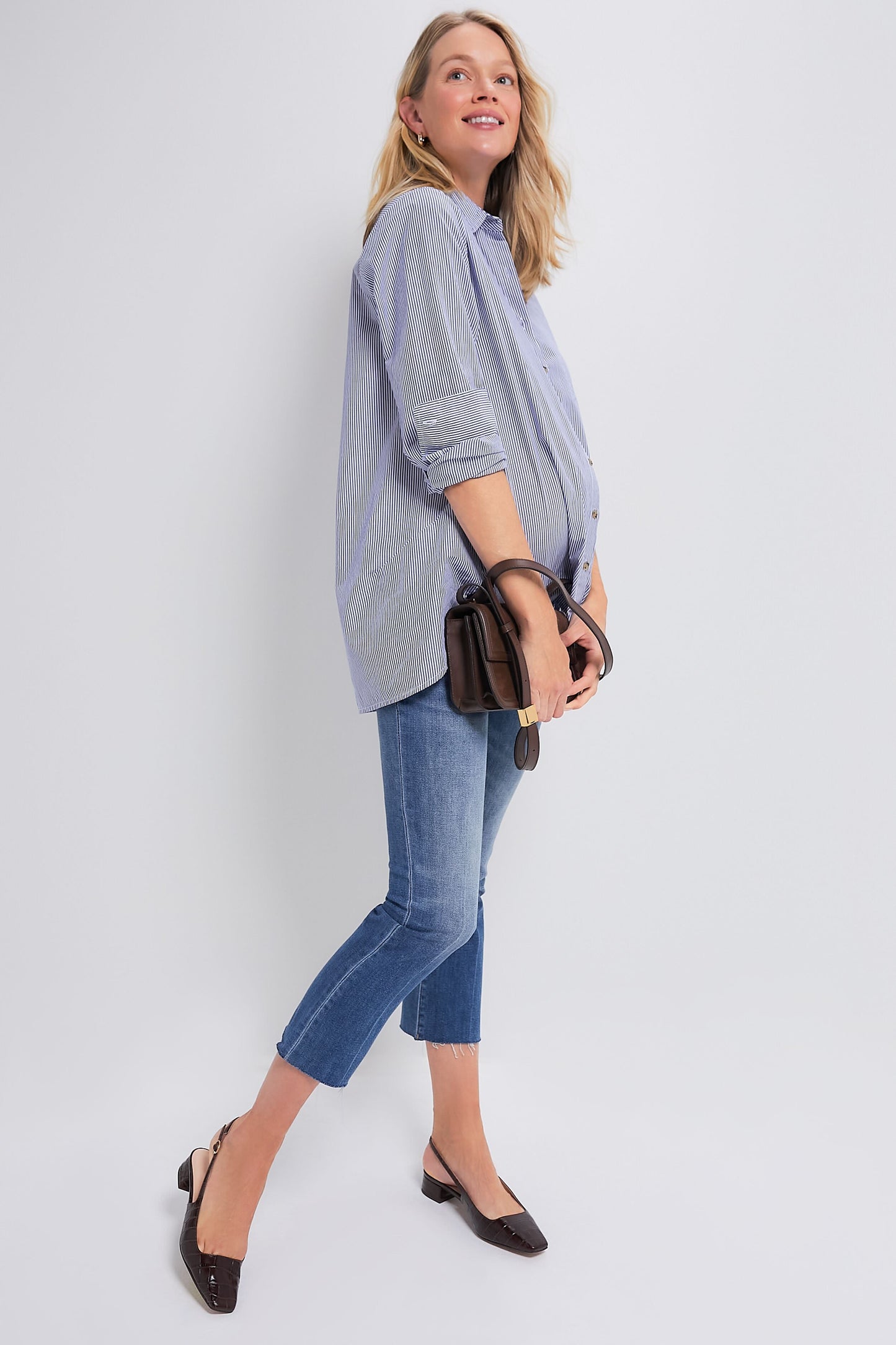 Indigo The Crop Maternity Jean