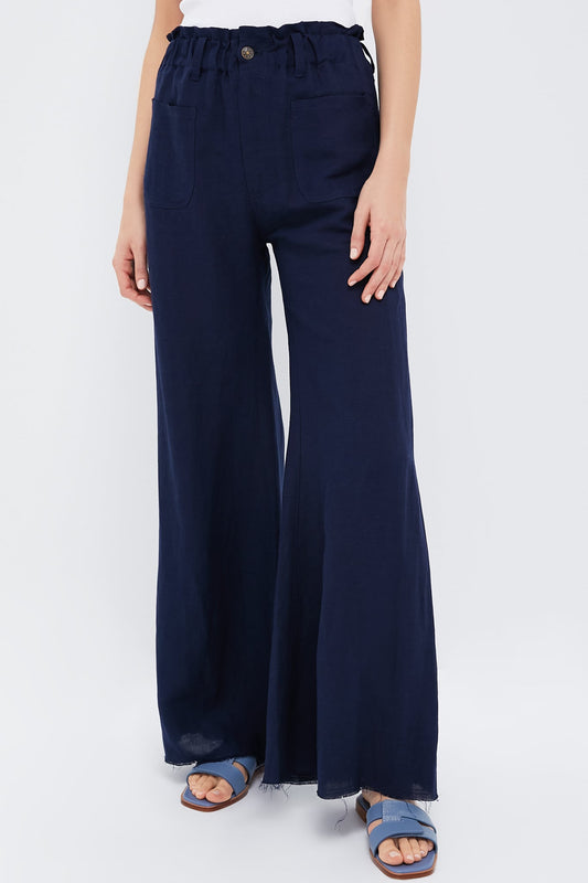 Midnight Tulip Wide Leg Pants