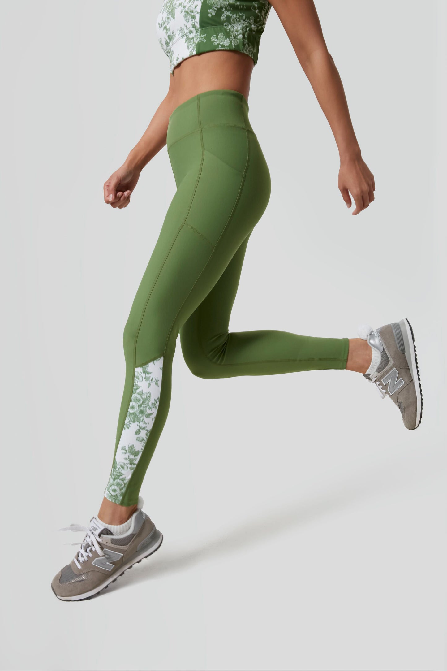 French Green and Provence Toile Kaylee Legging