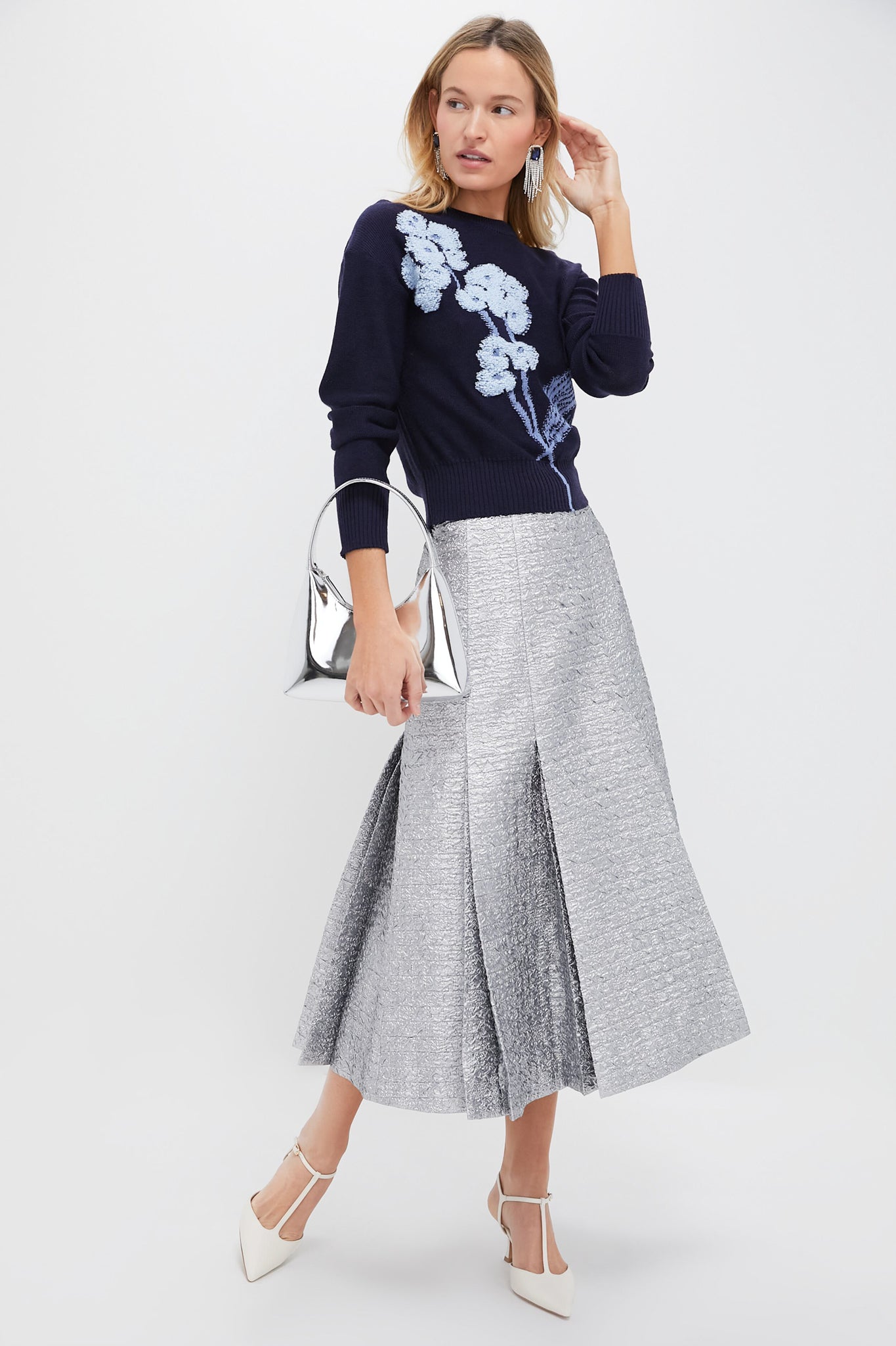 Bright Indigo Cropped Jumper