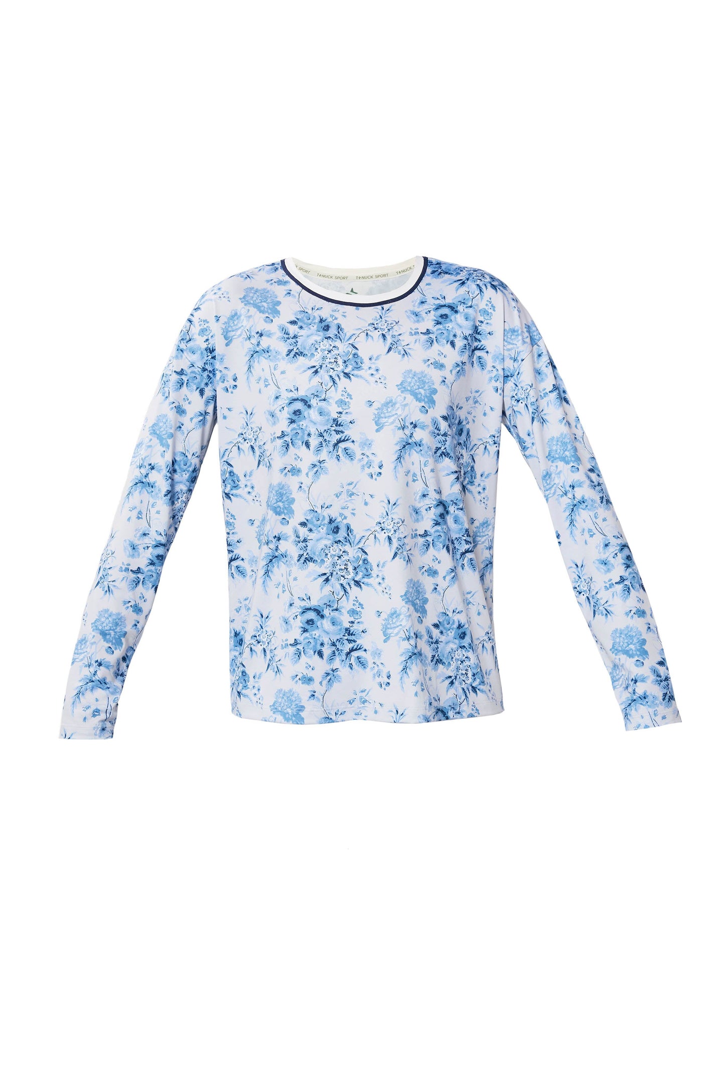 Blue Bouquet Long Sleeve Ryan Boyfriend Tee