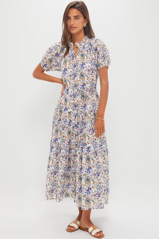 Batik Floral Cream Mazza Maxi