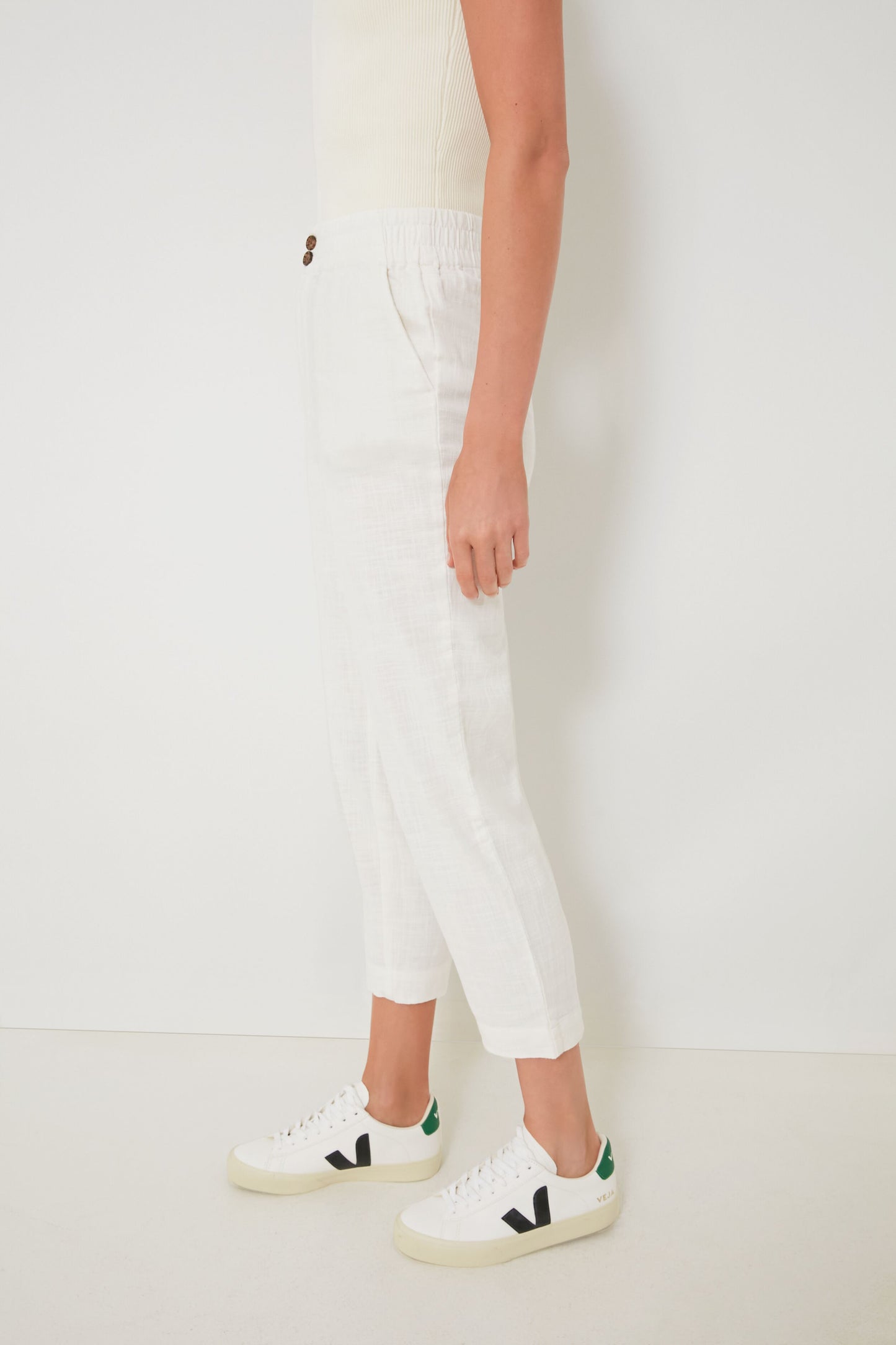White Pull-On Pant