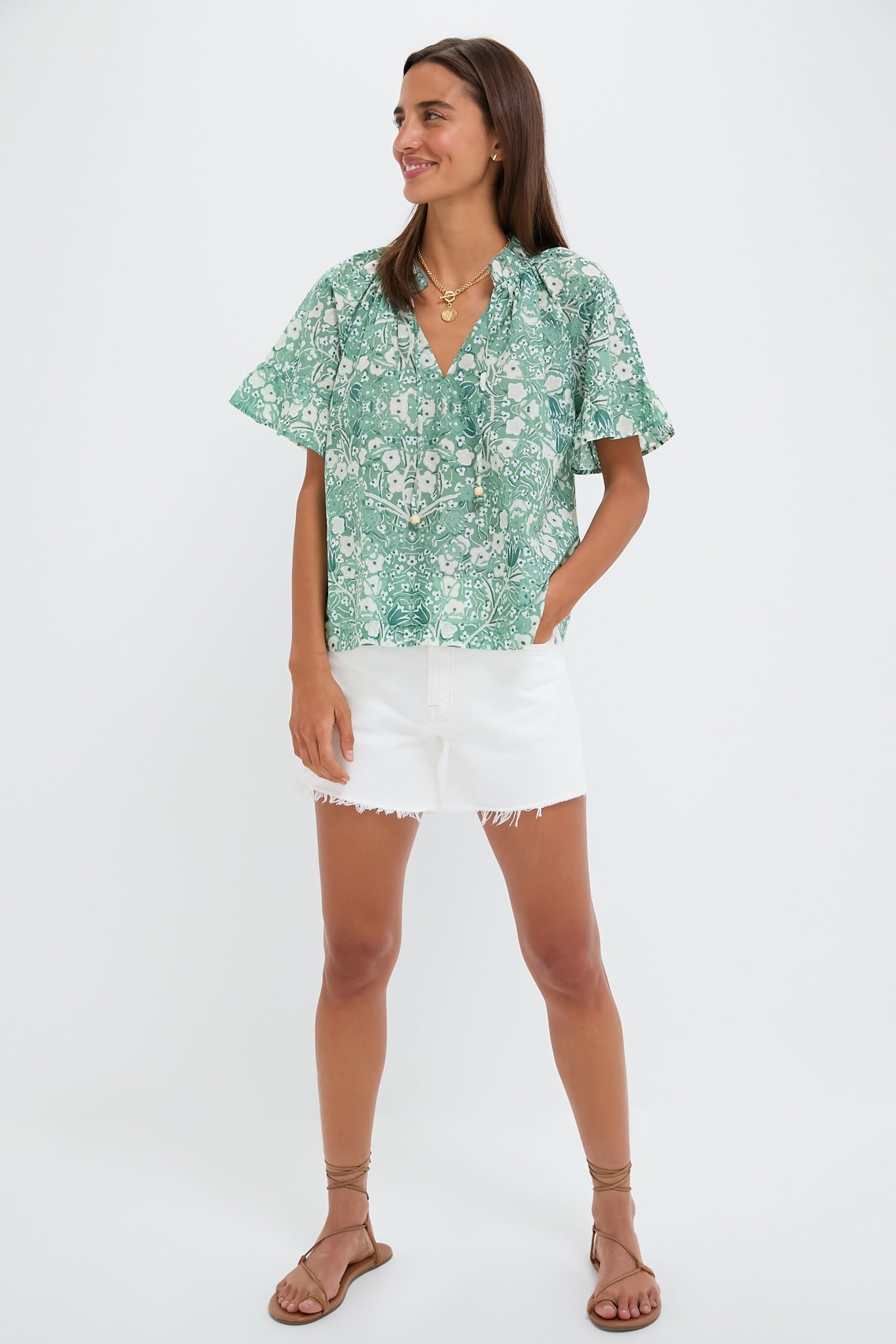Misty Jade Blossom Cassis Top