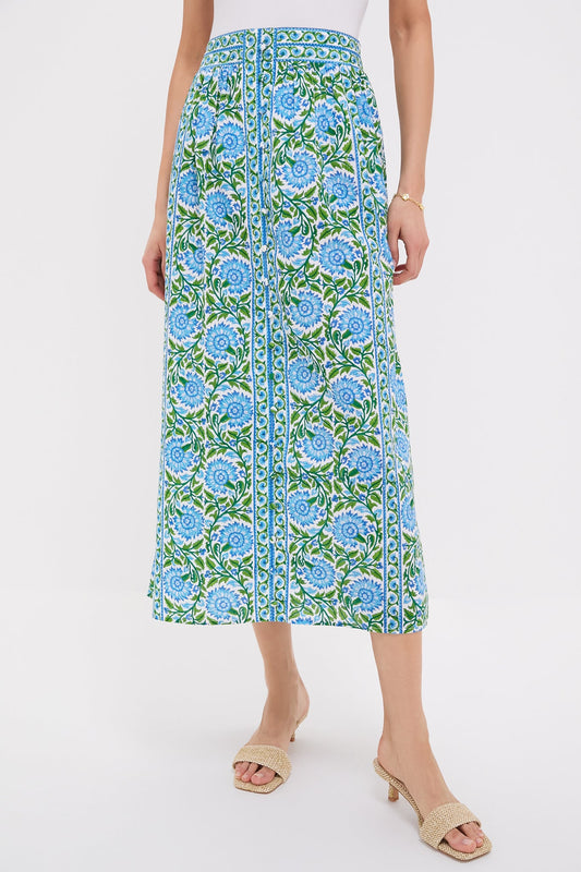 Peacock Border Freya Skirt