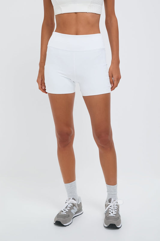 White Cane 4 Inch Aaron Tennis Short