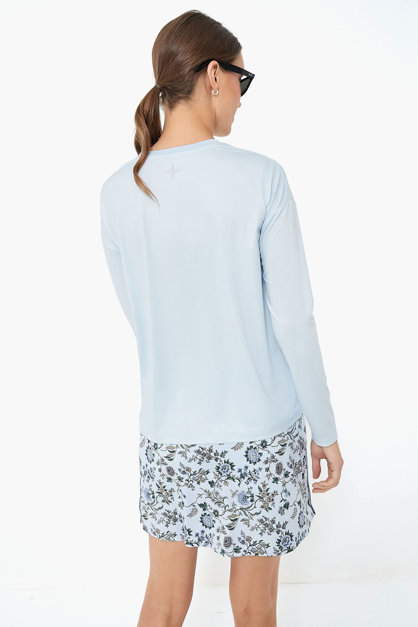 Light Blue Long Sleeve Ryan Boyfriend Tee