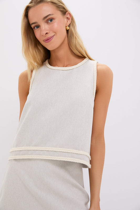 Flax Brushed Canvas Keating Top