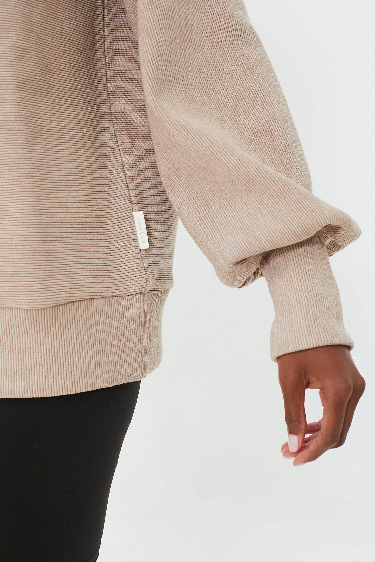 Taupe Marl Vine Half Zip