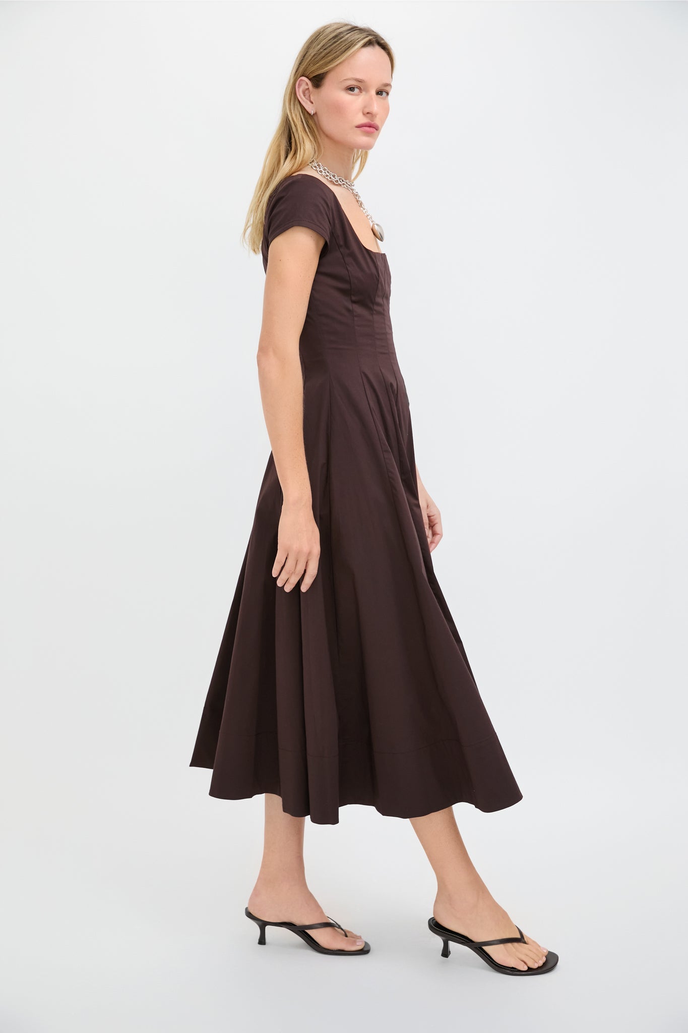 Earth Short Sleeve Wells Dress