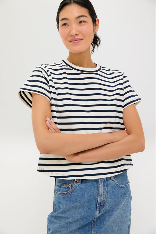 Navy Stripe Parker Classic Tee