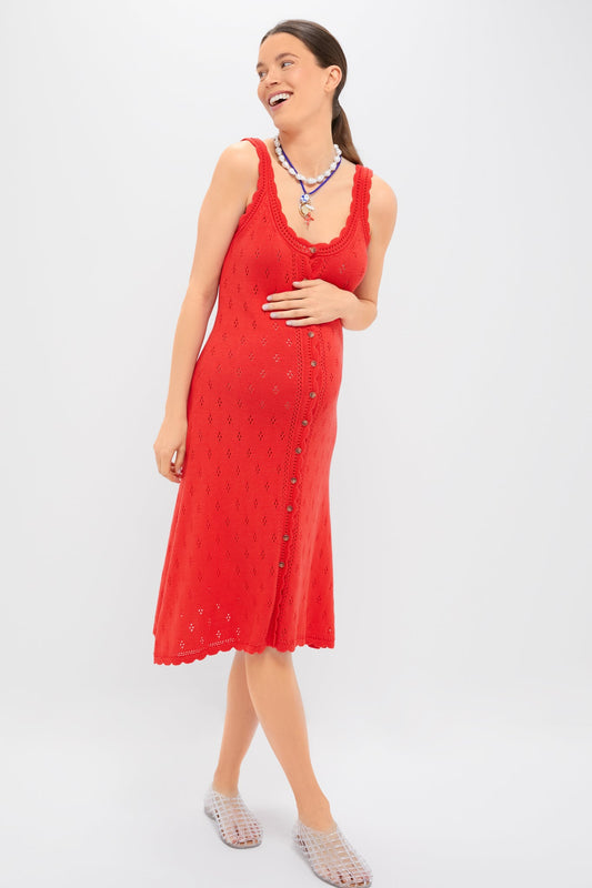 Poppy Eloise Crochet Nursing Tank Dress