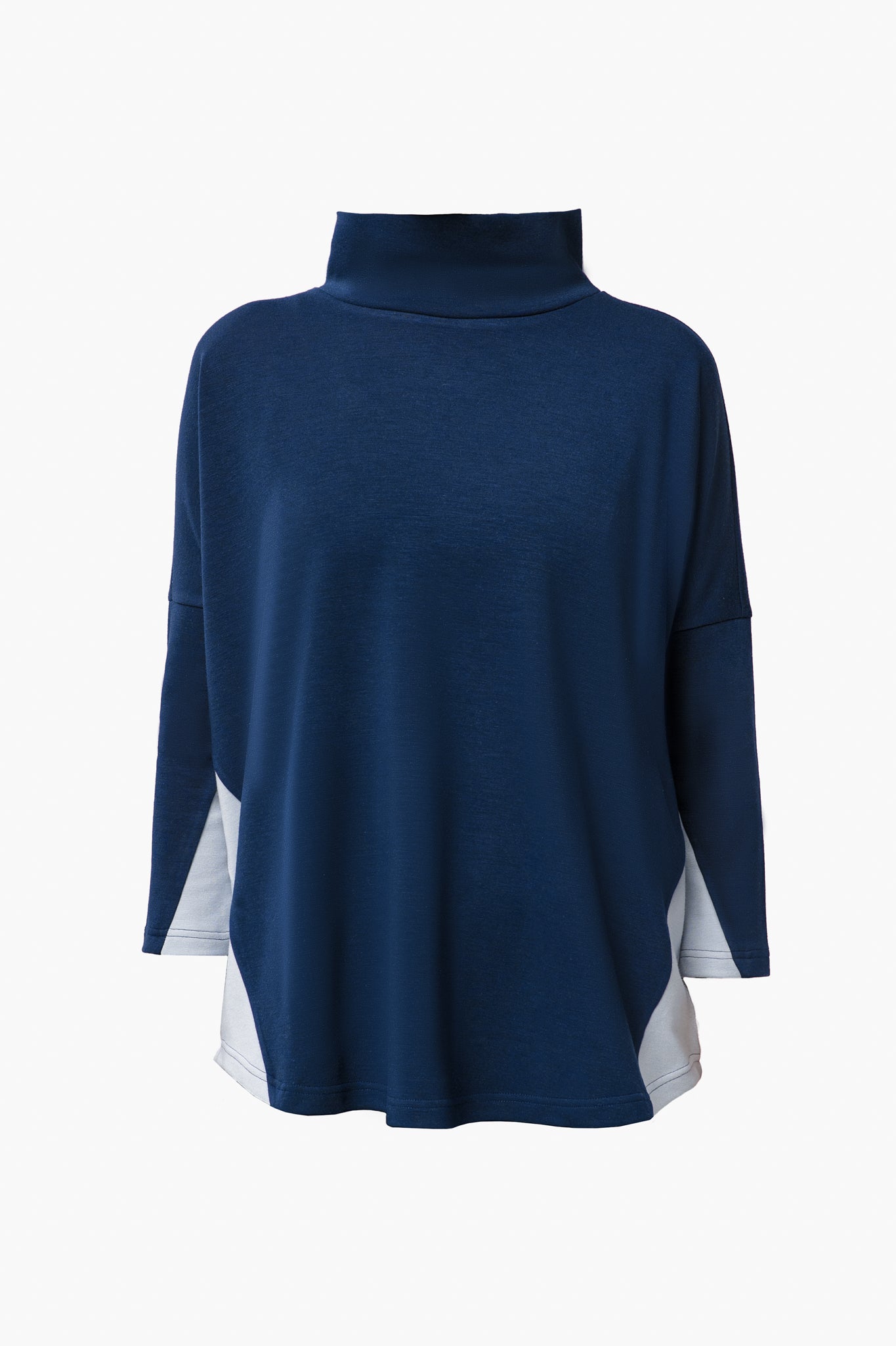 Navy and Breezy Blue Ally Swing Sweatshirt