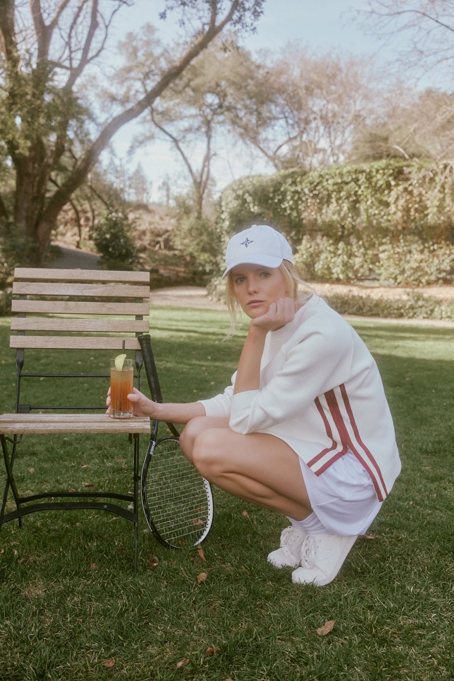 Retro Red and White Maggie Pullover