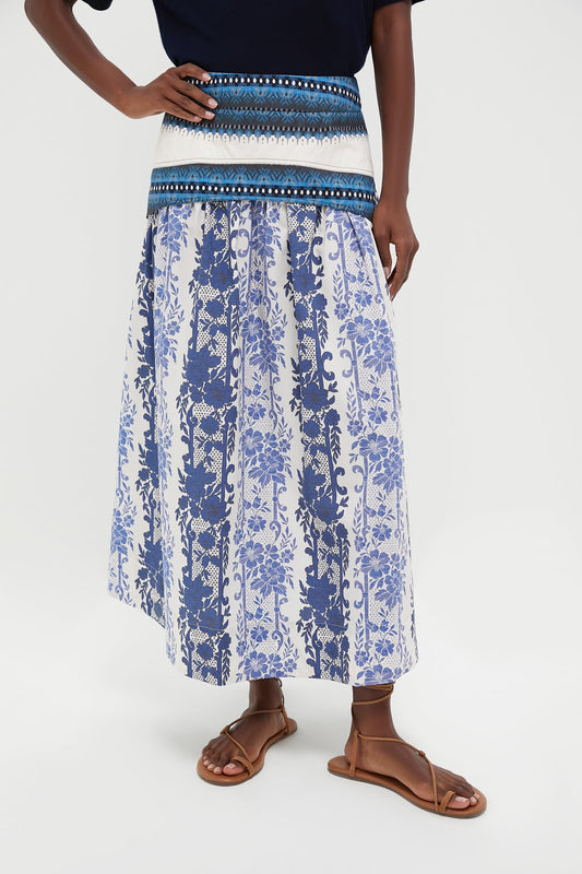Bondi Blues Cotton Poplin Jolie Skirt