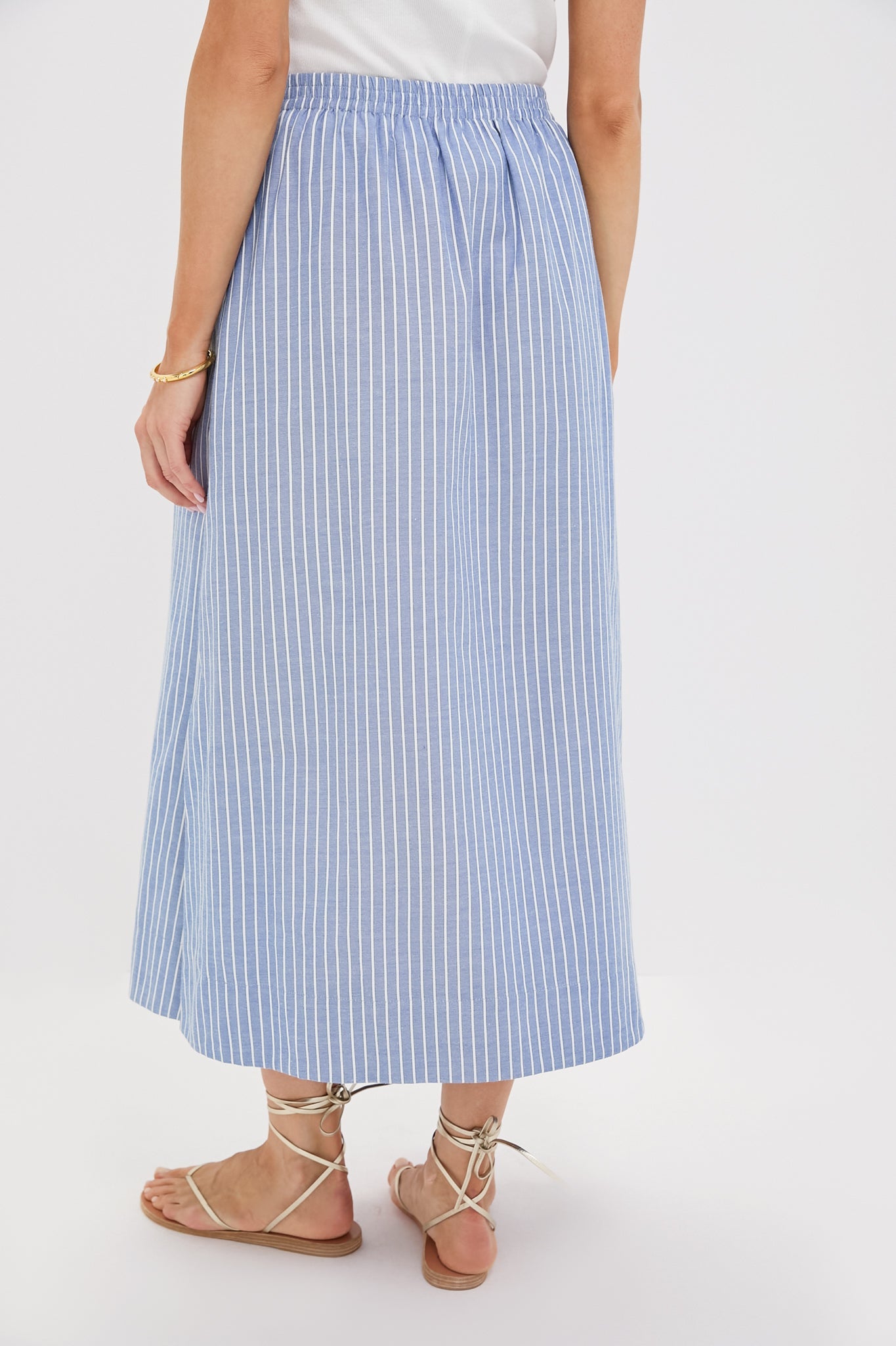 Blue Stripe Athena Skirt