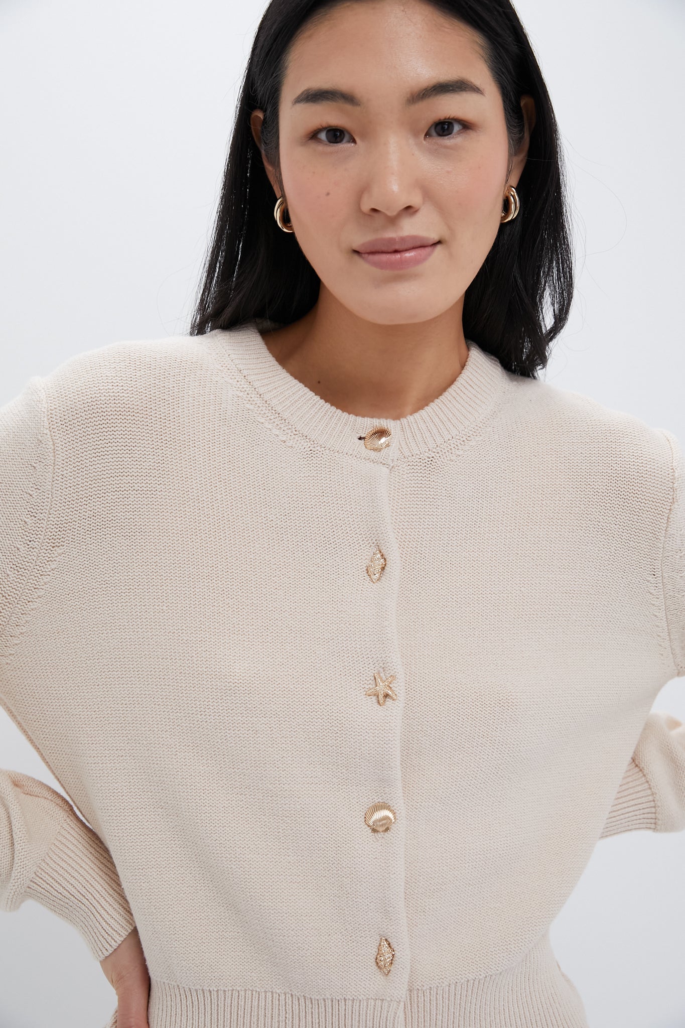 Sandstone Seashell Molly Cardigan