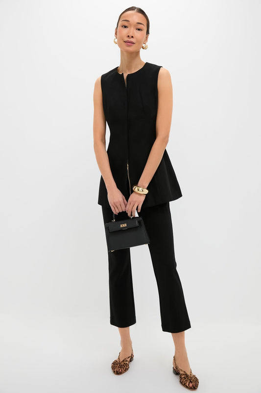 Black Rhoda Tunic Top