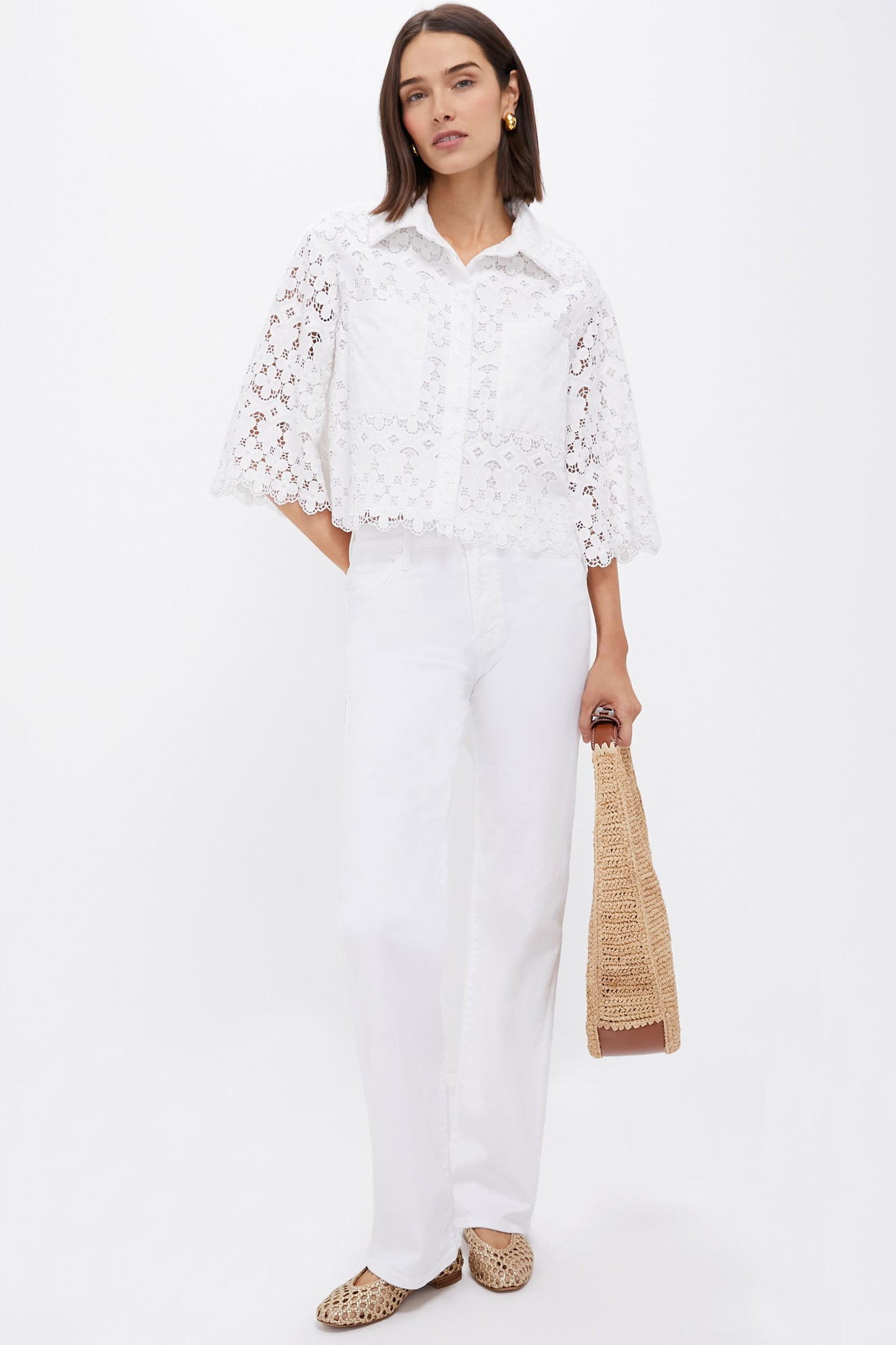 White Lace Francesca Blouse