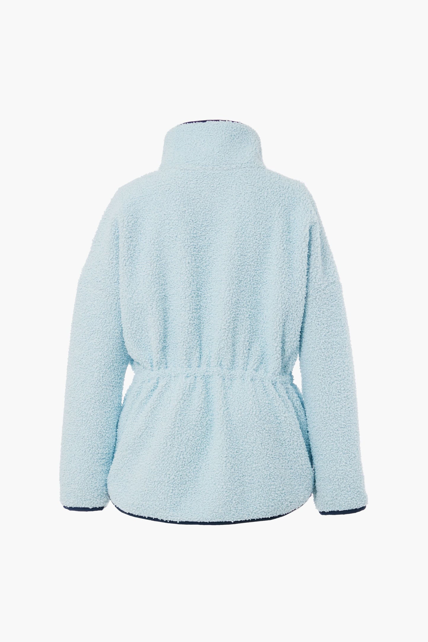 Light Blue Cinched Teddy Natalie Quarter Zip