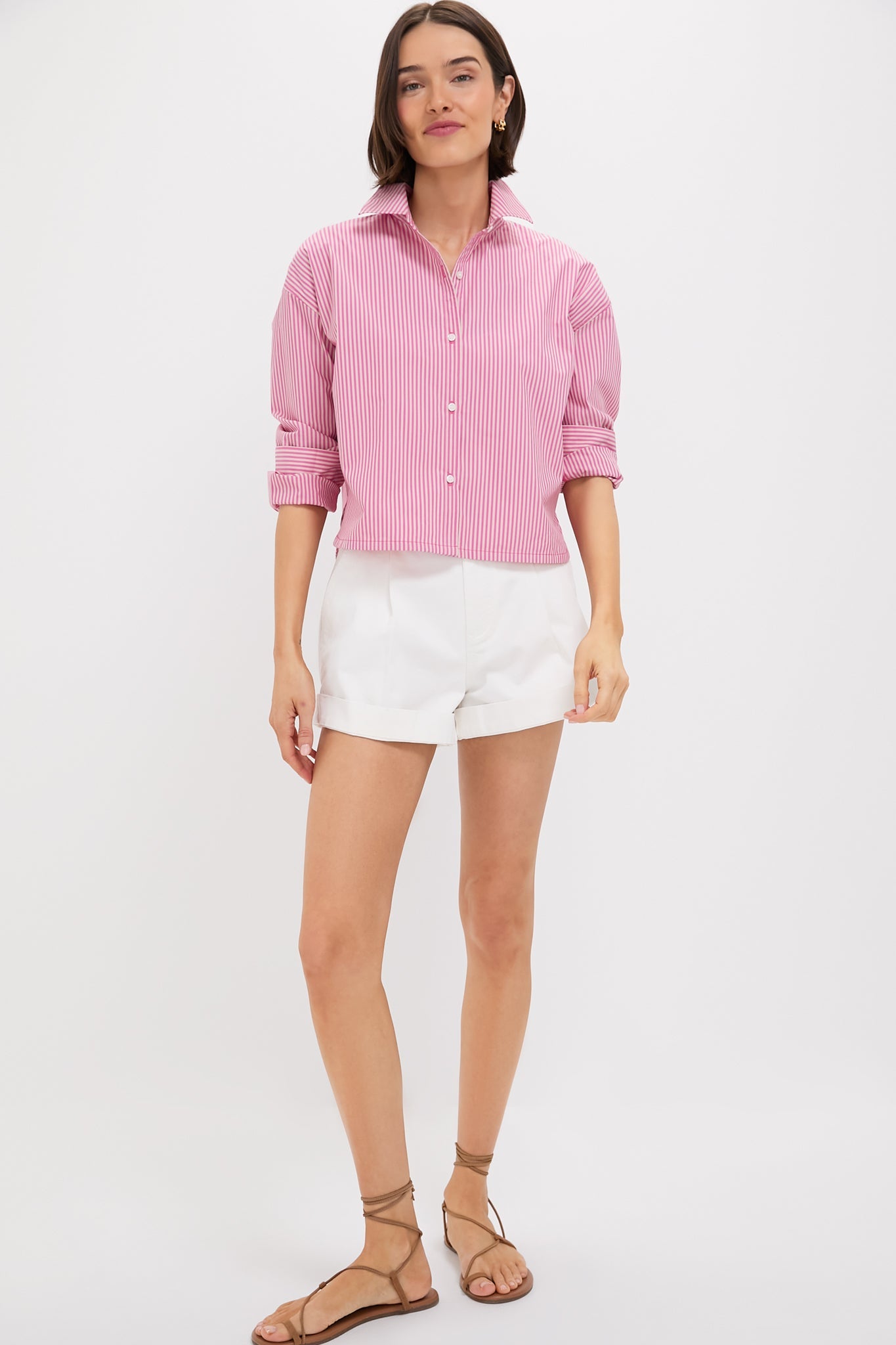 White Wells Chino Shorts