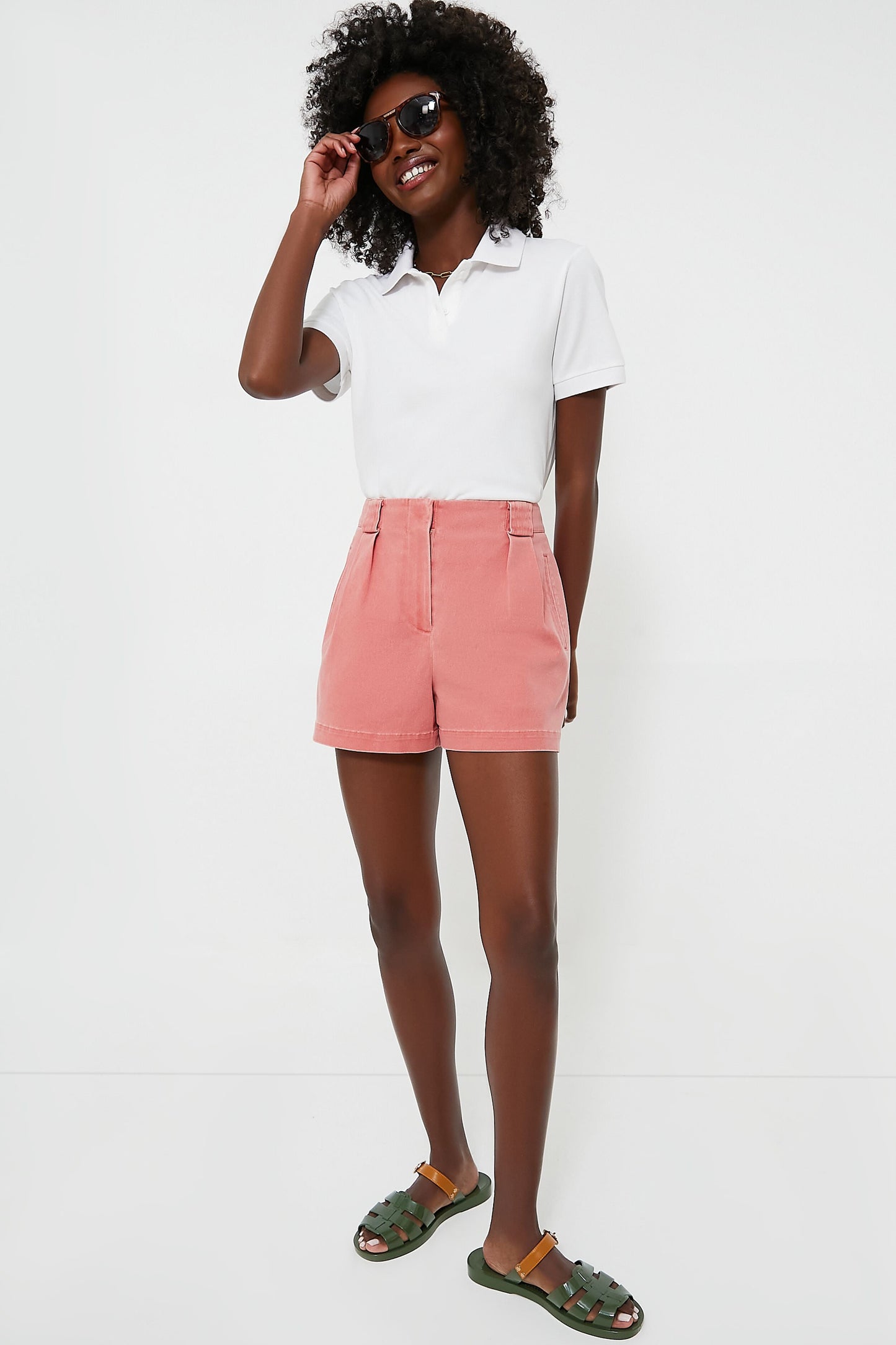 Nantucket Red Stretch Twill Safari Shorts